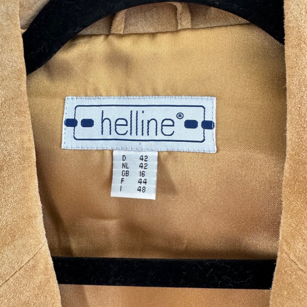 Vintage Tan Suede Jacket | Western Whipstitch Leather Blazer | Size 12 - Picture 5 of 6